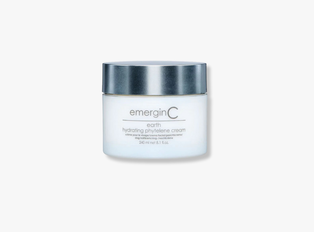 A 240ml trade-size bottle of EmerginC Earth Cream on a white background, uploaded on Spa Circle Brands product listing page.