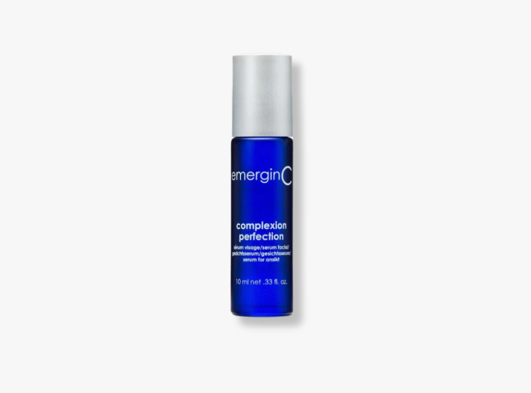 A 10ml retail-size bottle of EmerginC Complexion Perfect on a white background, uploaded on Spa Circle Brands product listing page.