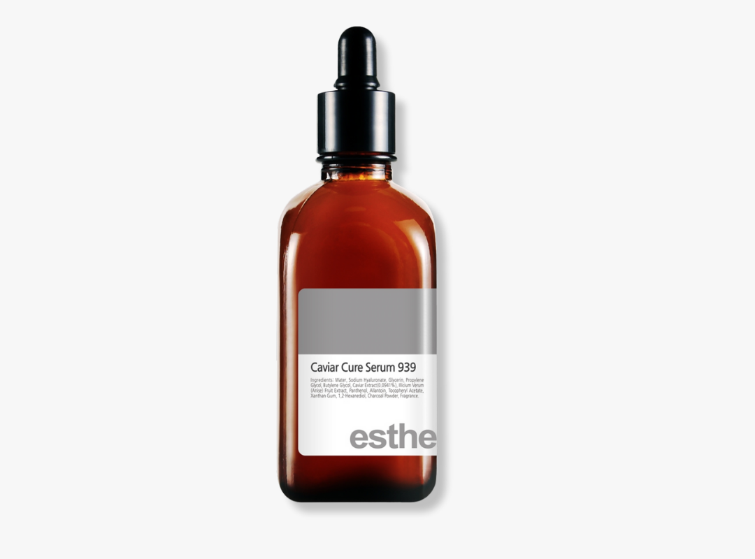 A 100ml dropper bottle of Esthemax Caviar Cure Serum on a white background, uploaded on Spa Circle Brands product listing page.
