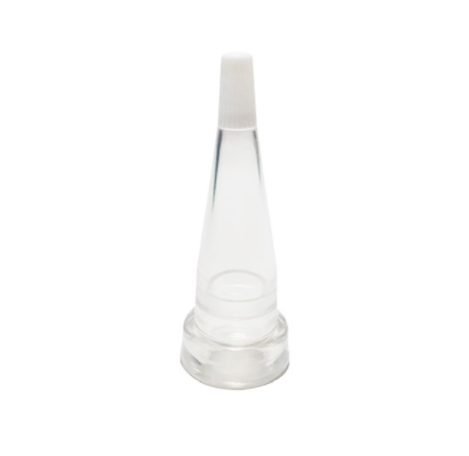 One clear Esthemax Ampoule Safety Cap on a white background uploaded on Spa Circle Brands product listing page.