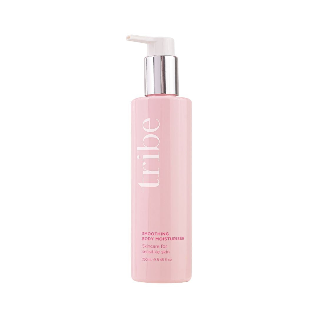 Tribe Smoothing Body Moisturizer 250ml: Skin Care for Sensitive Skin, available on Spa Circle Brands' product listing page.