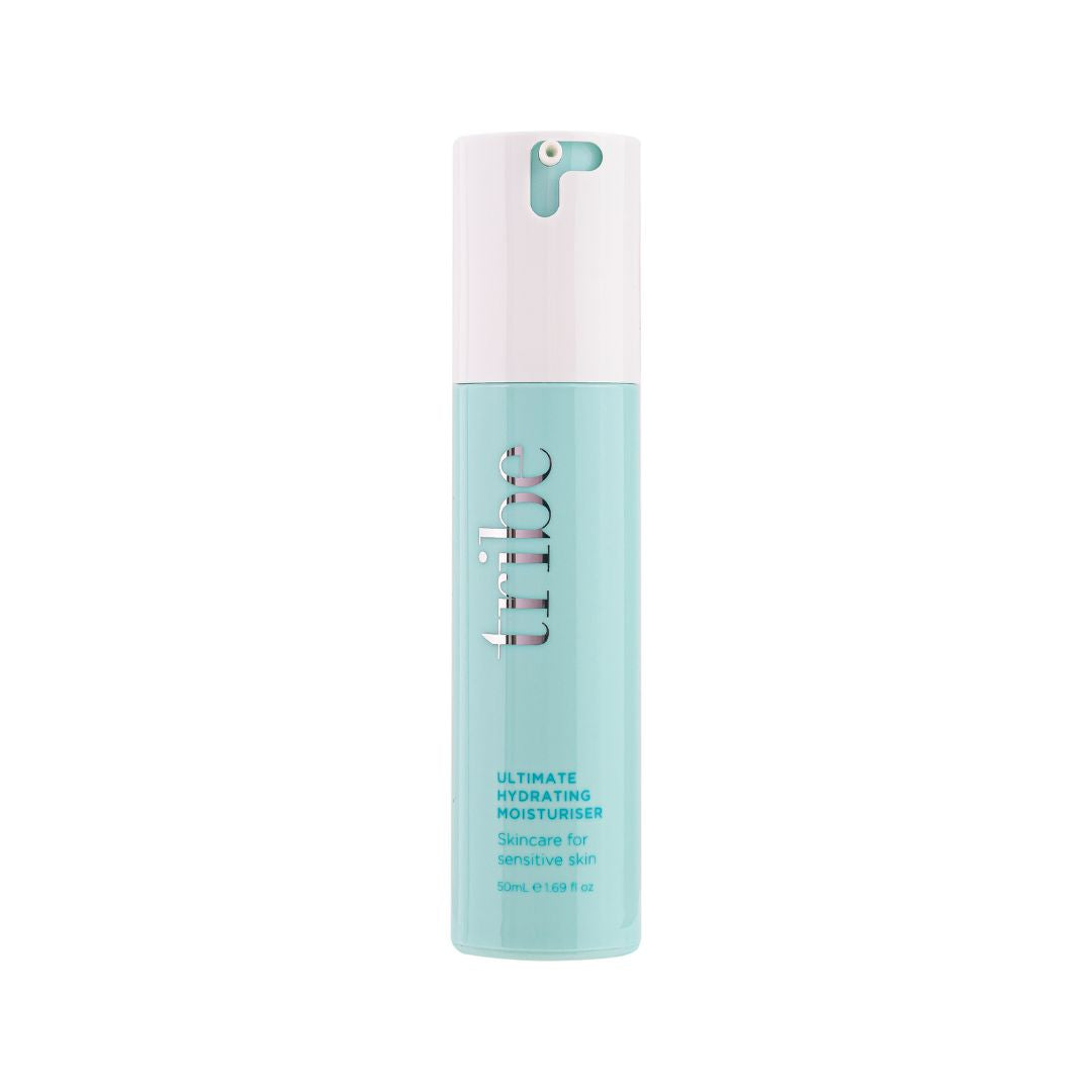 Tribe Ultimate Hydrating Moisturiser 50 ml bottle on a white background, showcased on Spa Circle Brands' product listing.