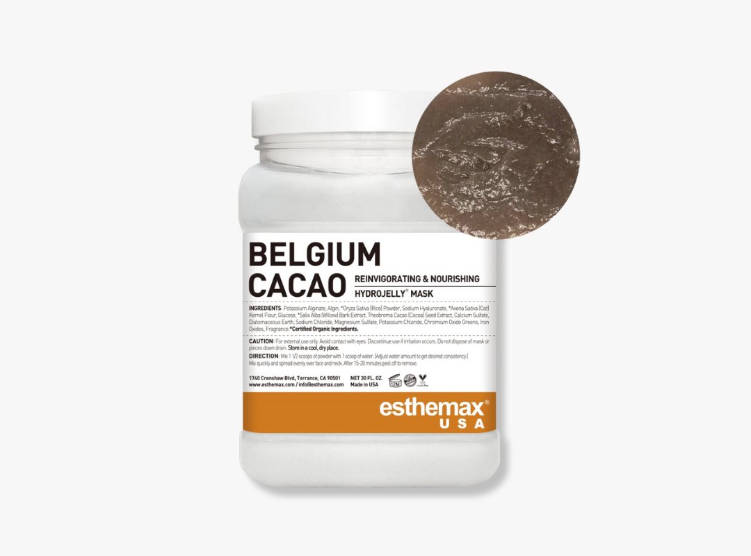 Esthemax® TRADE Hydrojelly Mask - Belgium Cacao - Spa Circle Australia Wholesale Skincare for Beauty Salons, Day Spas and Skin Clinics