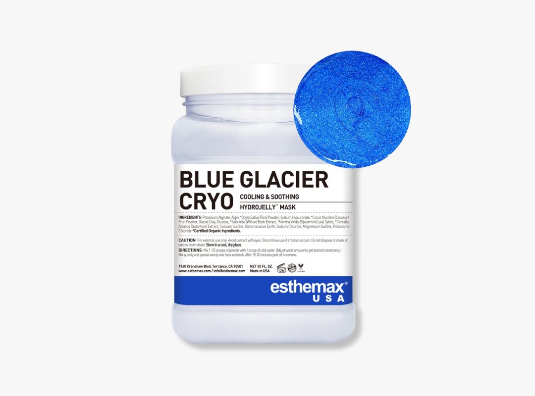 Esthemax® TRADE Hydrojelly Mask - Blue Glacier Cryo - Spa Circle Australia Wholesale Skincare for Beauty Salons, Day Spas and Skin Clinics