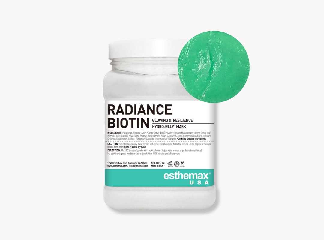 Esthemax® TRADE Hydrojelly Mask - Radiance Biotin - Spa Circle Australia Wholesale Skincare for Beauty Salons, Day Spas and Skin Clinics