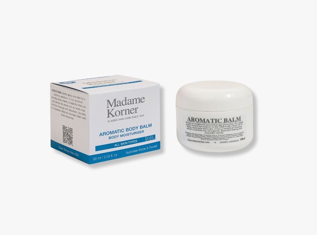 Madame Korner Aromatic Body Balm - 60ml RRP $29 - Spa Circle Australia Wholesale Skincare for Beauty Salons, Day Spas and Skin Clinics