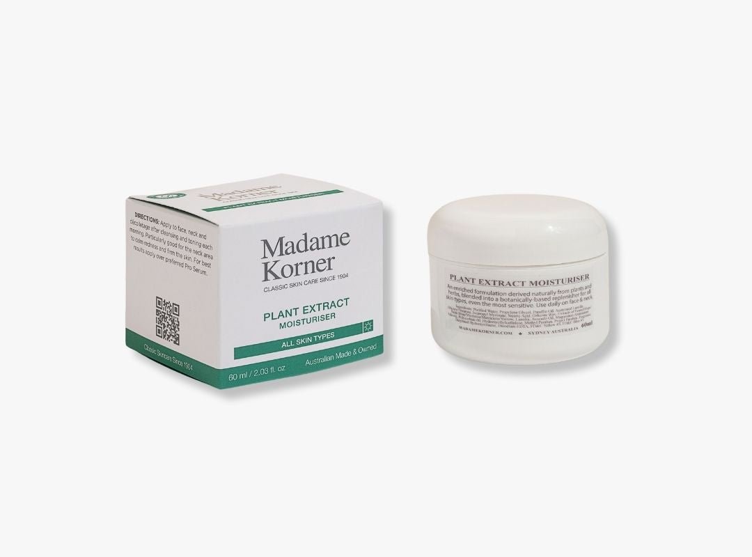 Madame Korner Plant Extract Moisturiser - 60ml RRP $72 - Spa Circle Australia Wholesale Skincare for Beauty Salons, Day Spas and Skin Clinics