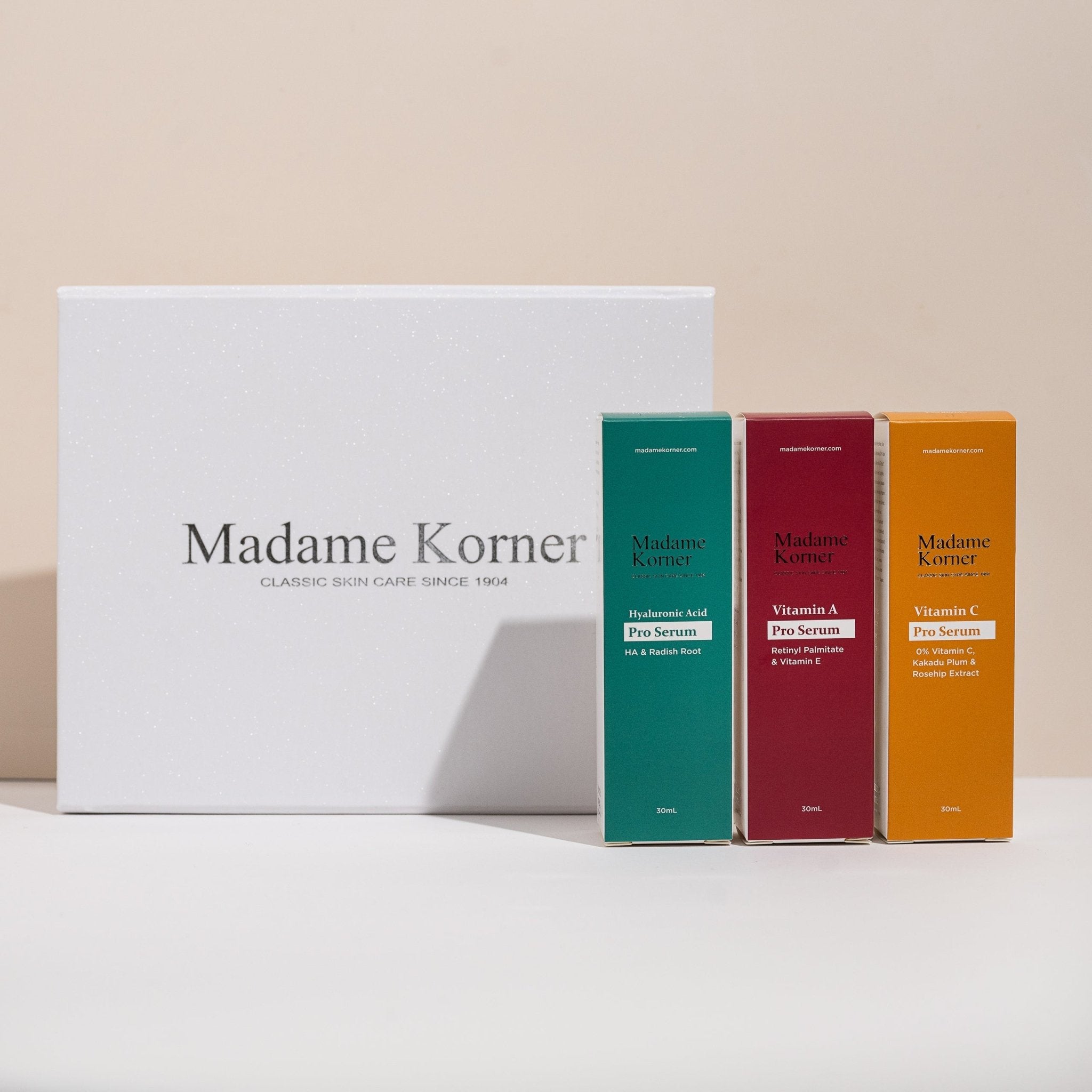 Madame Korner Pro Serum Kit RRP $120 - Spa Circle Australia Wholesale Skincare for Beauty Salons, Day Spas and Skin Clinics