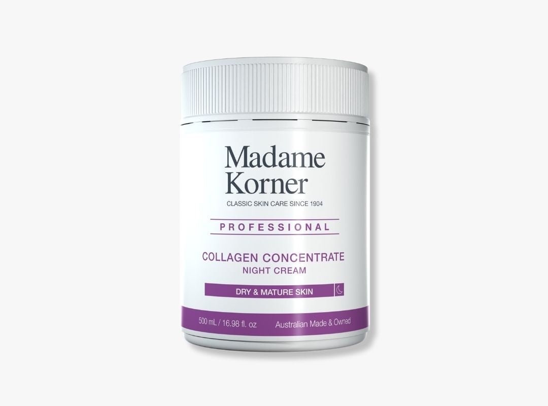 Madame Korner TRADE Collagen Concentrate Night Cream - 500g - Spa Circle Australia Wholesale Skincare for Beauty Salons, Day Spas and Skin Clinics