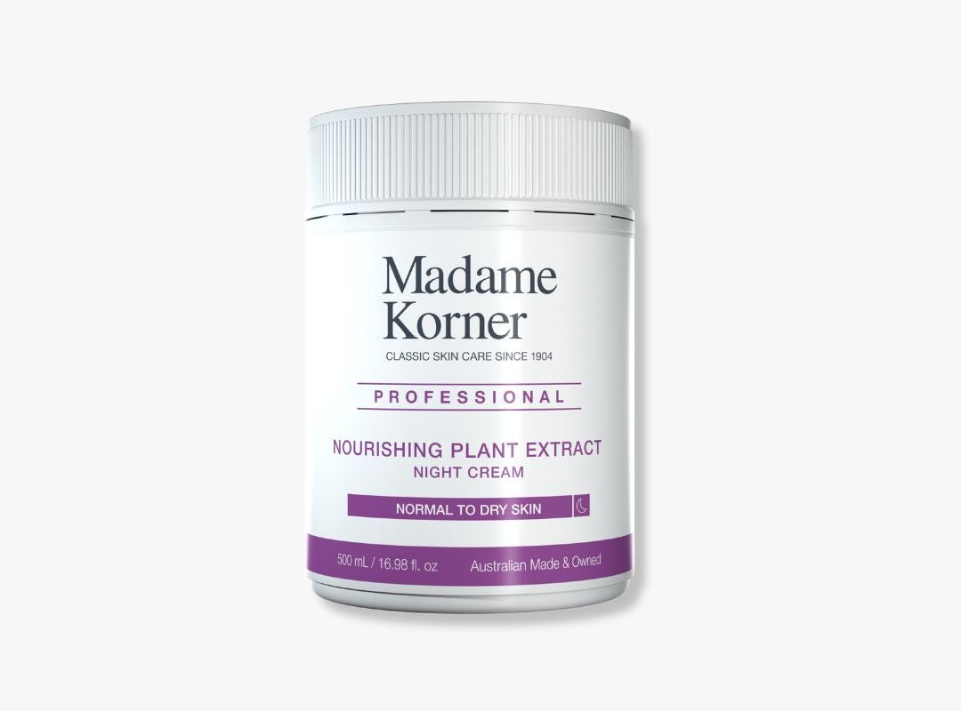 Madame Korner TRADE Nourishing Plant Extract Night Cream - 500g - Spa Circle Australia Wholesale Skincare for Beauty Salons, Day Spas and Skin Clinics