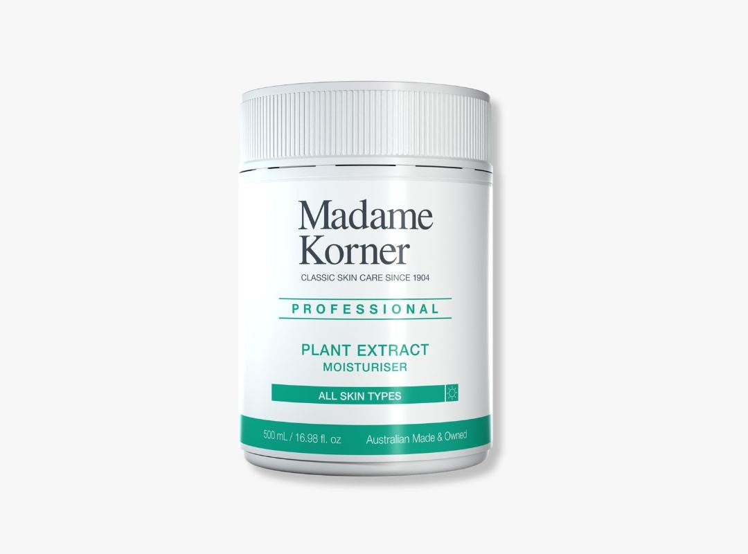 Madame Korner TRADE Plant Extract Moisturiser - 500g - Spa Circle Australia Wholesale Skincare for Beauty Salons, Day Spas and Skin Clinics