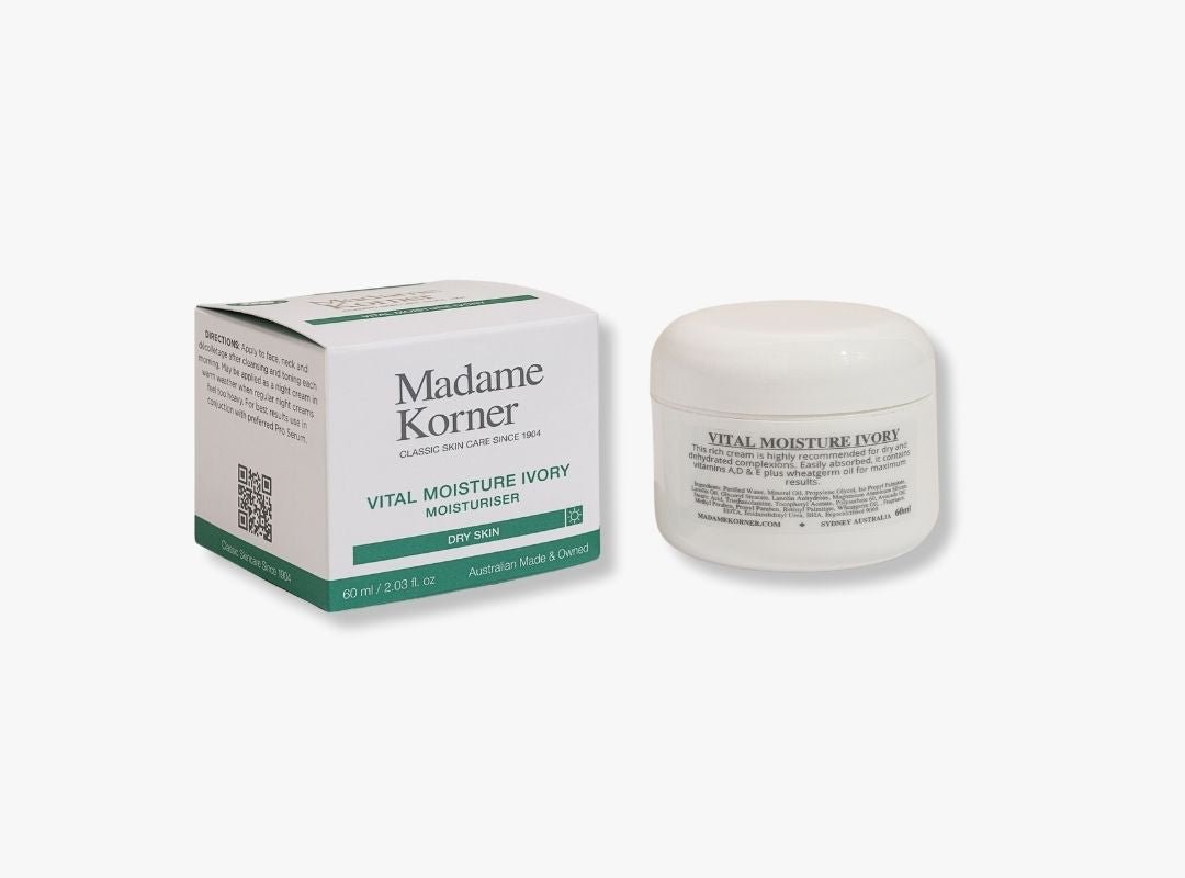 Madame Korner Vital Moisture Ivory - 60ml RRP $46 - Spa Circle Australia Wholesale Skincare for Beauty Salons, Day Spas and Skin Clinics