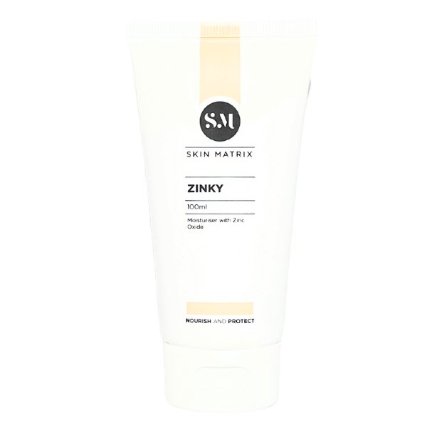 Skin Matrix Zinky - Moisturiser with Zinc Oxide 50ml RRP $62 or 100ml RRP $95 - Spa Circle Australia Wholesale Skincare for Beauty Salons, Day Spas and Skin Clinics