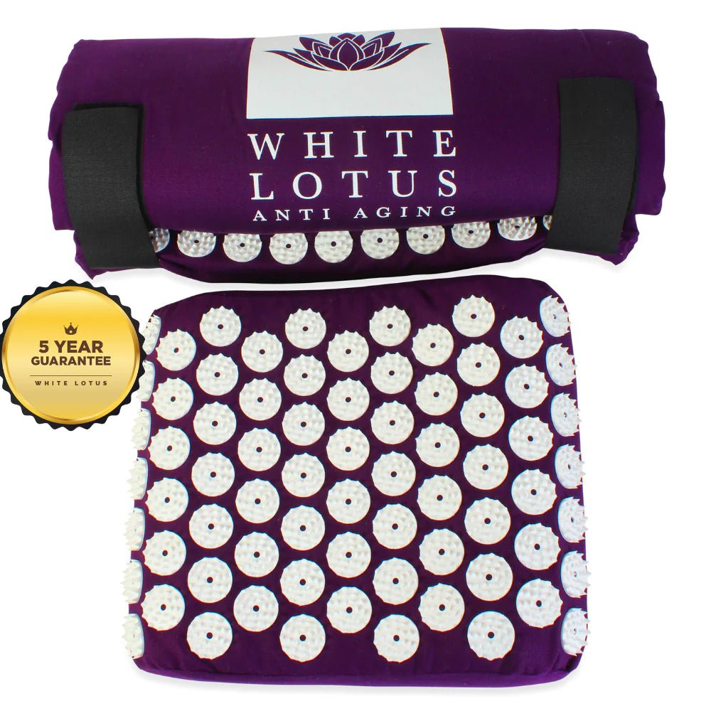 White Lotus Memory Foam Acupressure Mat & Pillow RRP $220 - Spa Circle Australia Wholesale Skincare for Beauty Salons, Day Spas and Skin Clinics